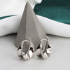 Wholesale Women's Irregular Convex S925 Sterling Silver Earrings