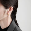 Wholesale Women's Irregular Convex S925 Sterling Silver Earrings