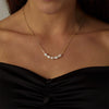 Wholesale Women's Irregular Freshwater Pearl Necklace With Electroplating Copper Plated With Real Gold Pendant Light Luxury And Minimalist Style