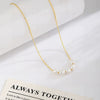 Wholesale Women's Irregular Freshwater Pearl Necklace With Electroplating Copper Plated With Real Gold Pendant Light Luxury And Minimalist Style