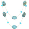 Wholesale Women's Irregular Geometric Resin And 18K Gold Electroplated Multilayered Necklace For Autumn And Winter