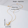 Wholesale Women's Irregularshaped Flower Pattern Pearl Pendant Necklace Made Of Zinc Alloy With Electroplating