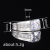 Wholesale Women's Jazz Style Geometric Copper Zirconia Ring Jewelry