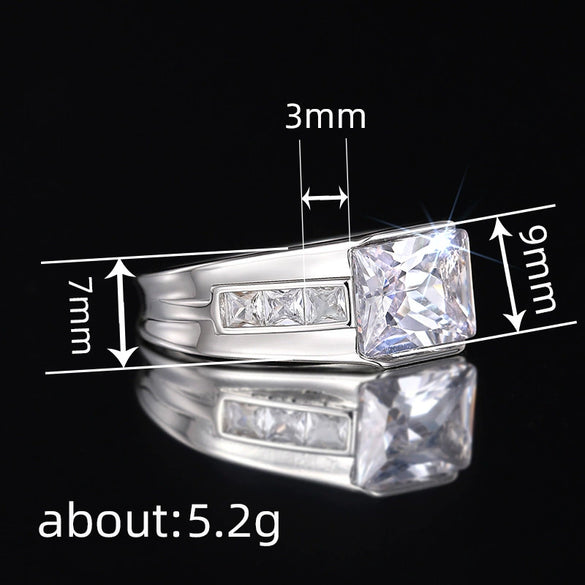 Wholesale Women's Jazz Style Geometric Copper Zirconia Ring Jewelry