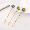 Wholesale Women's Jewelry Alloy Hair Clip With Flower Diamond Crystal Electroplating