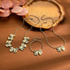 Wholesale Women's Jewelry Alloy Imitation Pearl Bow Geometric Necklace With Electroplating
