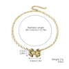 Wholesale Women's Jewelry Alloy Imitation Pearl Bow Geometric Necklace With Electroplating