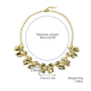 Wholesale Women's Jewelry Alloy Imitation Pearl Bow Geometric Necklace With Electroplating