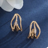 Wholesale Women's Jewelry Copper Alloy 18K Gold Plated Multizircon Earrings