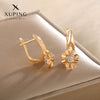 Wholesale Women's Jewelry Copper Alloy 18K Gold Plated Multizircon Earrings