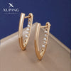 Wholesale Women's Jewelry Copper Alloy 18K Gold Plated Multizircon Earrings