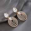 Wholesale Women's Jewelry Copper Alloy 18K Gold Plated Multizircon Earrings