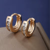 Wholesale Women's Jewelry Copper Alloy 18K Gold Plated Multizircon Earrings