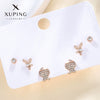 Wholesale Women's Jewelry Copper Alloy 18K Gold Plated Multizircon Earrings
