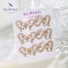Wholesale Women's Jewelry Copper Alloy 18K Gold Plated Multizircon Earrings