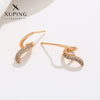 Wholesale Women's Jewelry Copper Alloy 18K Gold Plated Multizircon Earrings