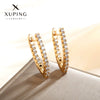 Wholesale Women's Jewelry Copper Alloy 18K Gold Plated Multizircon Earrings