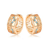 Wholesale Women's Jewelry Copper Alloy 18K Gold Plated Multizircon Earrings
