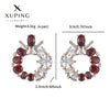 Wholesale Women's Jewelry Copper Alloy 18K Gold Plated Multizircon Earrings