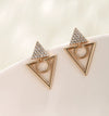 Wholesale Women's Jewelry Copper Alloy 18K Gold Plated Multizircon Earrings