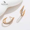 Wholesale Women's Jewelry Copper Alloy 18K Gold Plated Multizircon Earrings