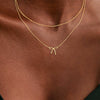 Wholesale Women's Jewelry Copper Plated Real Gold Bow Necklace