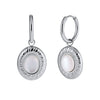Wholesale Women's Jewelry Earrings And Necklaces With Original Design Geometric Shape Motherofpearl And Titanium Steel Vacuum Real Gold Plating