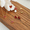 Wholesale Women's Jewelry Light Luxury Love Water Drops Bell Natural Shell 316L Stainless Steel 18K Gold Plated