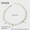 Wholesale Women's Jewelry Natural Crystal Semiprecious Stone Stainless Steel Heart Geometric Gold Plated Beaded Necklace Bracelet Earrings Accessories
