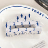 Wholesale Women's Jewelry Pvc Semiround Grab Clip With Geometric Style And Baking Paint Process