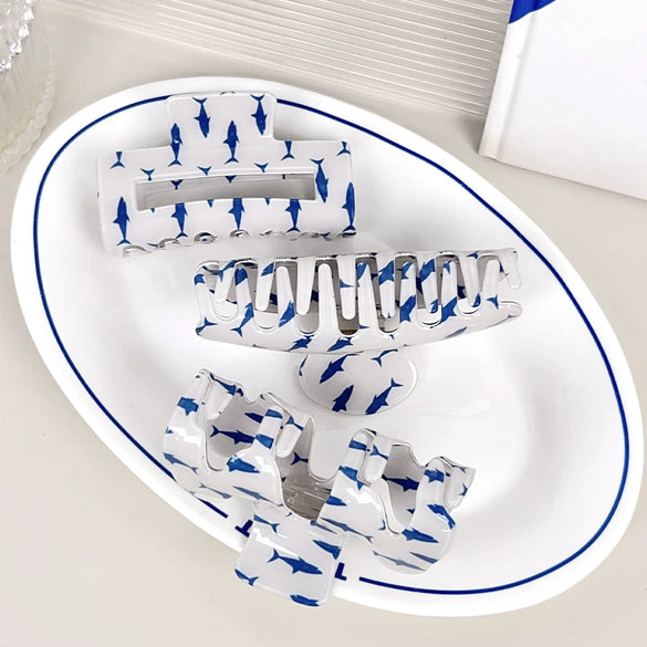 Wholesale Women's Jewelry Pvc Semiround Grab Clip With Geometric Style And Baking Paint Process