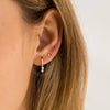 Wholesale Women's Jewelry S925 Silver And Copper Earring With Geometric And Ushaped Design Electroplated