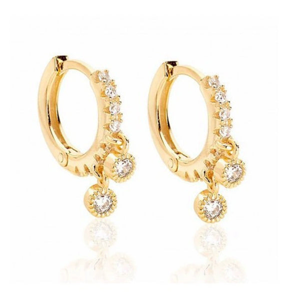 Wholesale Women's Jewelry S925 Silver And Copper Earring With Geometric And Ushaped Design Electroplated
