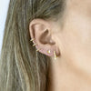Wholesale Women's Jewelry S925 Silver And Copper Earring With Geometric And Ushaped Design Electroplated