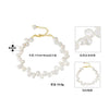 Wholesale Women's Jewelry S925 Sterling Silver Bracelet With Natural Freshwater Pearl Baroque Petals Geometric Electroplated
