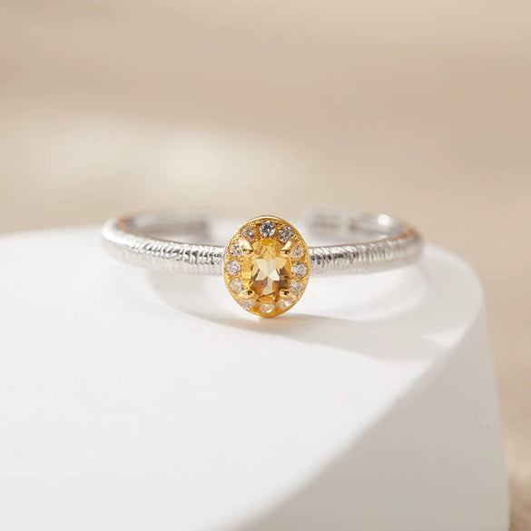 Wholesale Women's Jewelry S925 Sterling Silver Crystal Ring With Crown And Wave Pattern Set With Gemstones