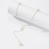 Wholesale Women's Jewelry S925 Sterling Silver Freshwater Pearl Exaggerated Geometric Electroplated Necklace With Extension Chain