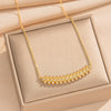 Wholesale Women's Jewelry Set Light Luxury Geometric Rhombus Style Electroplated Environmentally Friendly Copper Bracelet Ring Earrings Necklaces