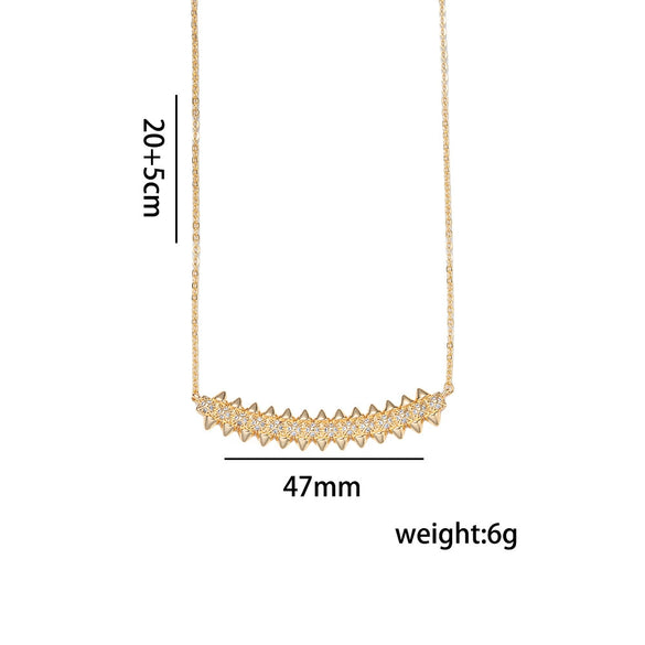 Wholesale Women's Jewelry Set Light Luxury Geometric Rhombus Style Electroplated Environmentally Friendly Copper Bracelet Ring Earrings Necklaces