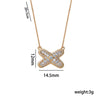 Wholesale Women's Jewelry Set Light Luxury Geometric Style Cross Crown Roman Numerals Electroplated Environmentally Friendly Copper And Titanium Steel Necklace And Earrings
