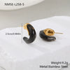Wholesale Women's Jewelry Set Of Earrings And Ring Fashion Geometric Heart Water Drop Bell Pattern Stainless Steel 18K Electroplated