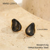 Wholesale Women's Jewelry Set Of Earrings And Ring Fashion Geometric Heart Water Drop Bell Pattern Stainless Steel 18K Electroplated