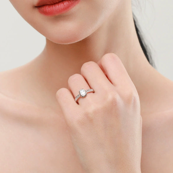 Wholesale Women's Jewelry Set S925 Silver Seiko Geometric Stars Sun Moon Clouds Universe Cuban Chain Ring Necklace Earrings