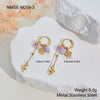 Wholesale Women's Jewelry Set Stainless Steel 18K Gold Electroplated With Heart Drop Bell Patterns Necklace Bracelet Earrings