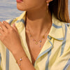 Wholesale Women's Jewelry Set Stainless Steel 18K Gold Electroplated With Heart Drop Bell Patterns Necklace Bracelet Earrings