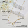 Wholesale Women's Jewelry Set Stainless Steel 18K Gold Electroplated With Heart Drop Bell Patterns Necklace Bracelet Earrings