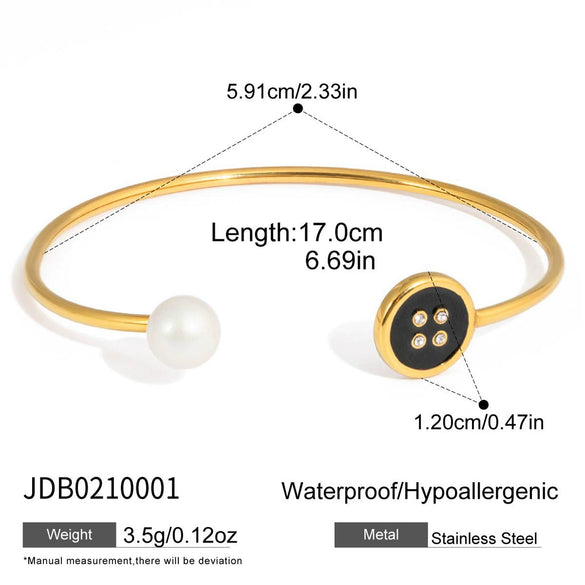 Wholesale Women's Jewelry Set Stainless Steel Titanium Steel Geometric Button Style Electroplated