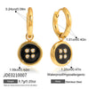 Wholesale Women's Jewelry Set Stainless Steel Titanium Steel Geometric Button Style Electroplated