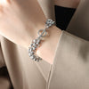 Wholesale Women's Jewelry Set Titanium Steel Gold Plated Buckle Design Necklace And Bracelet