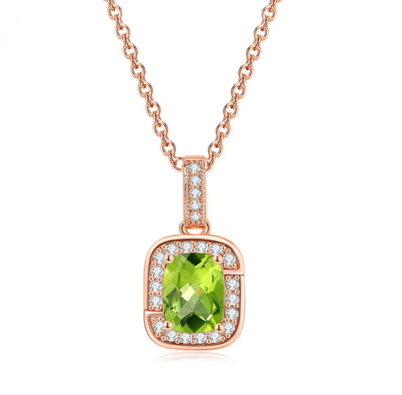 Wholesale Women's Jewelry Set With Alloy And Artificial Crystal Square Pattern Electroplated Ochain Earrings Pendant Necklace And Bracelet